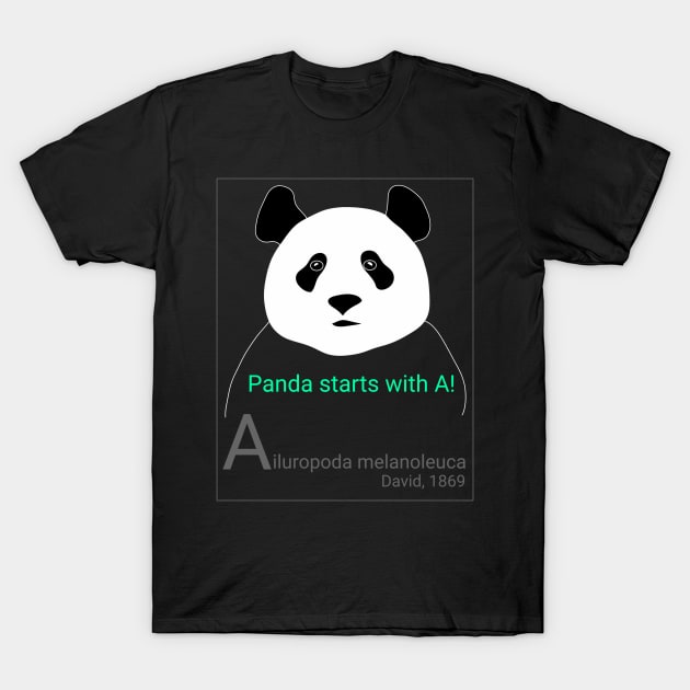 Panda starts with A! T-Shirt by Namwuob